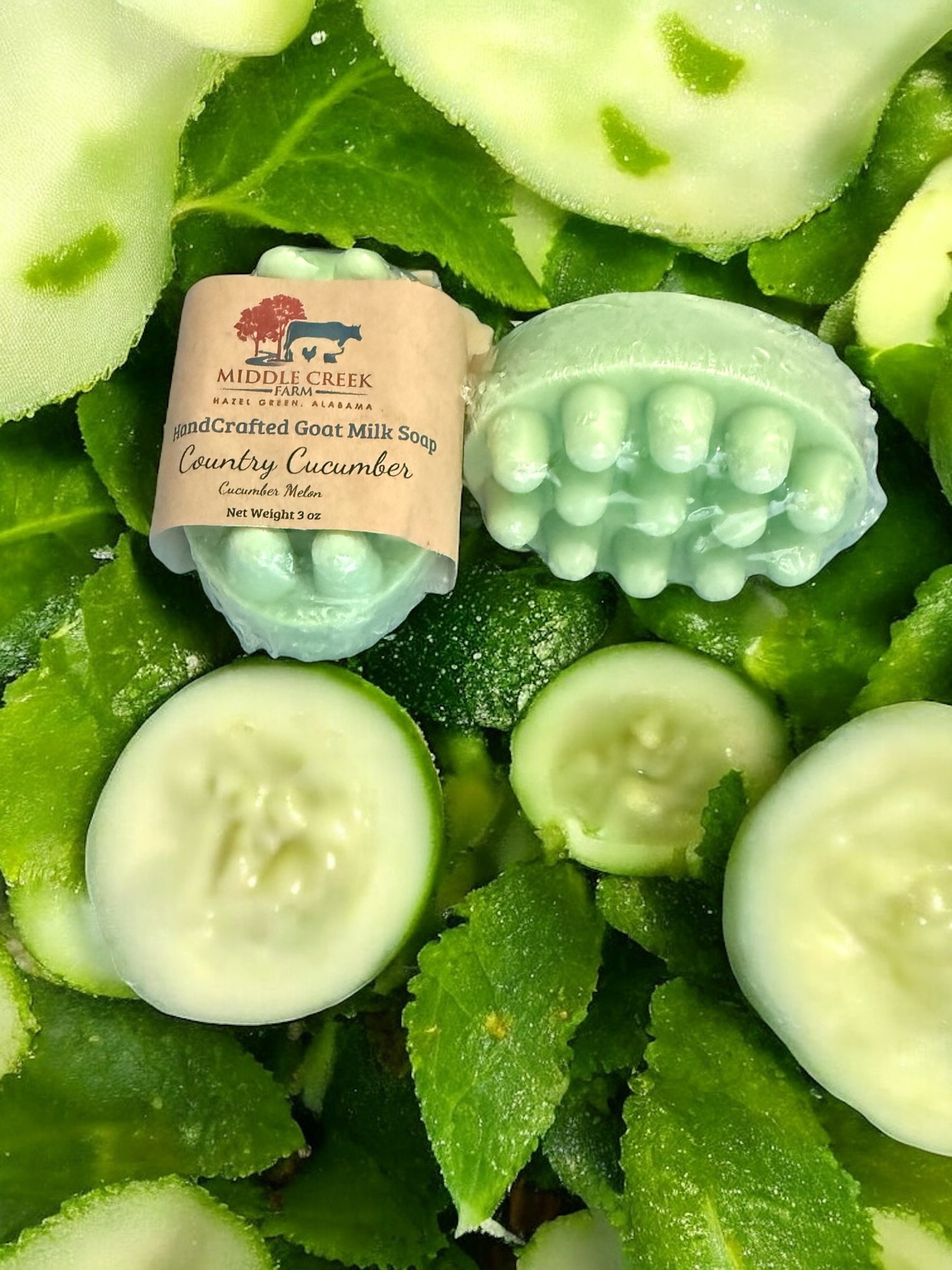 Country Cucumber Goat Milk Massage Bar image 0