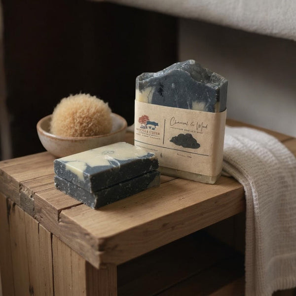 Charcoal & Sea Mud Goat Milk Soap