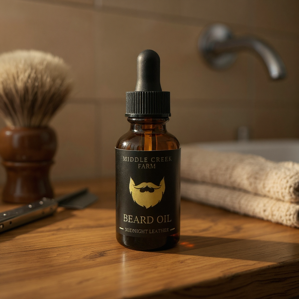 Midnight Leather Beard Oil