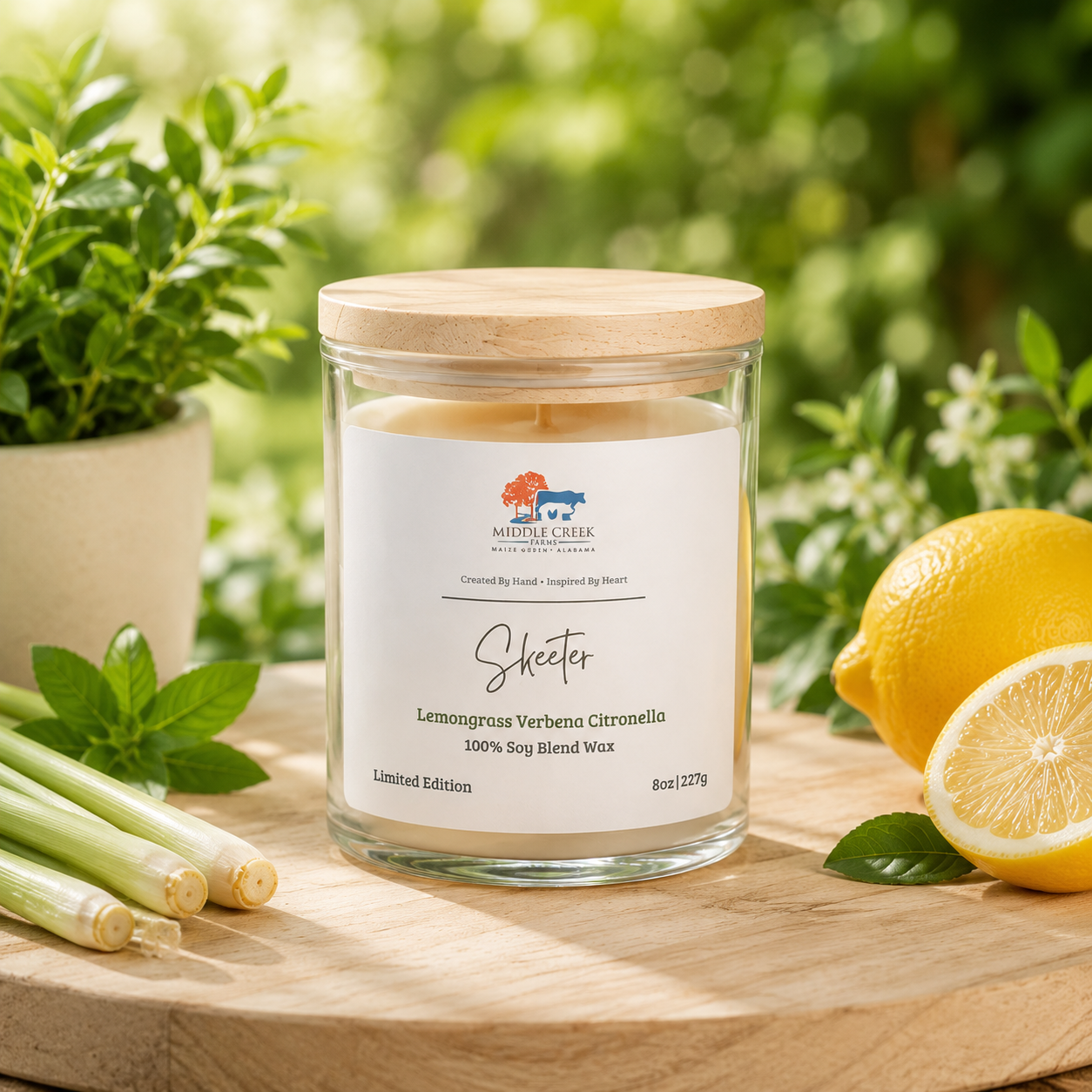 Skeeter – Lemongrass Verbena Citronella Candle