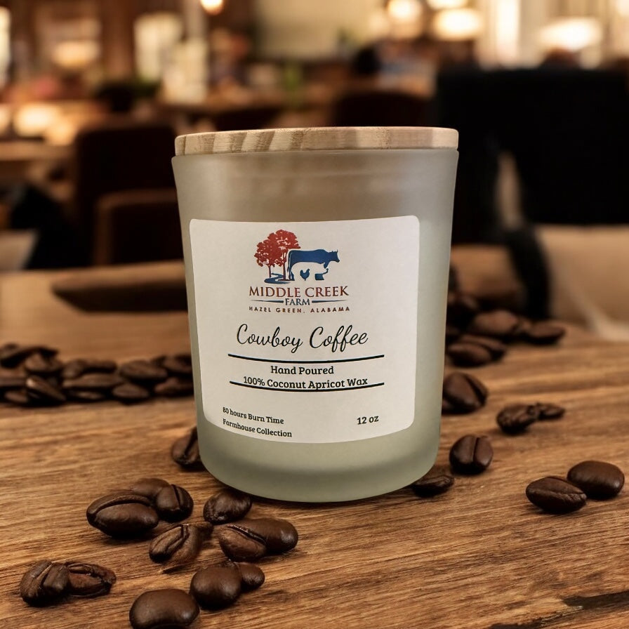 Cowboy Coffee Hand Poured Candle image 0