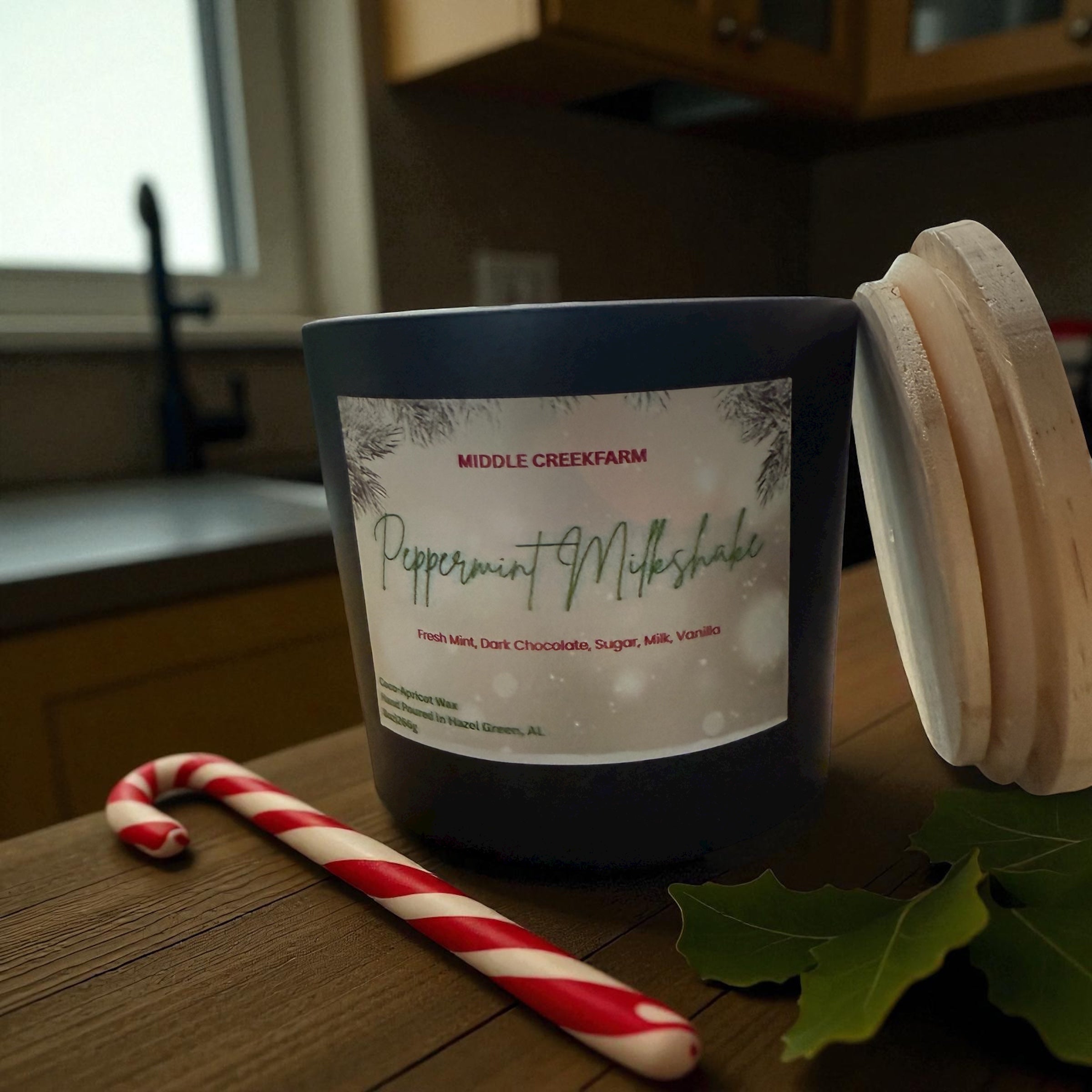 Peppermint Milkshake Hand Poured Candle