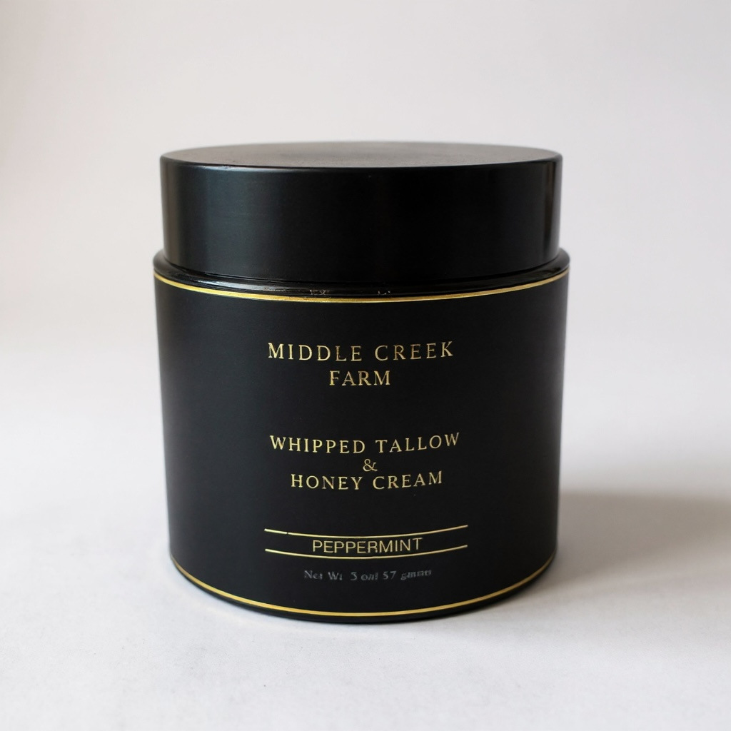 Whipped Tallow & Honey Cream – Peppermint Vanilla