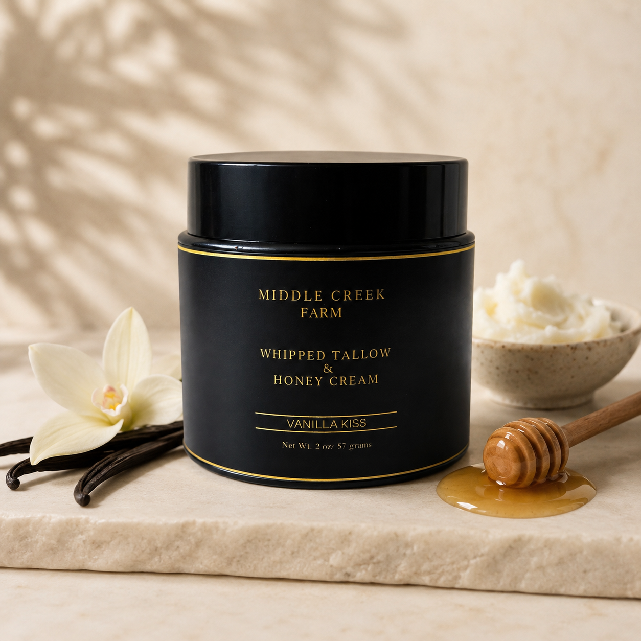 Whipped Tallow & Honey Cream – Vanilla Kiss
