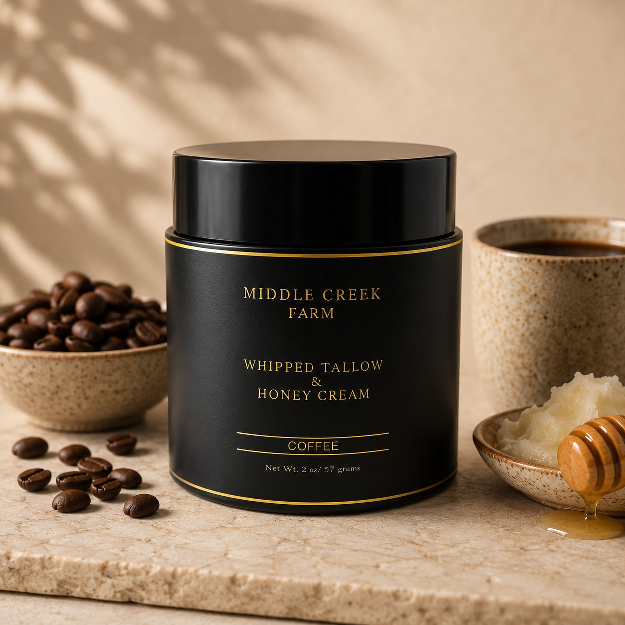 Whipped Tallow & Honey Cream – Coffee Infused