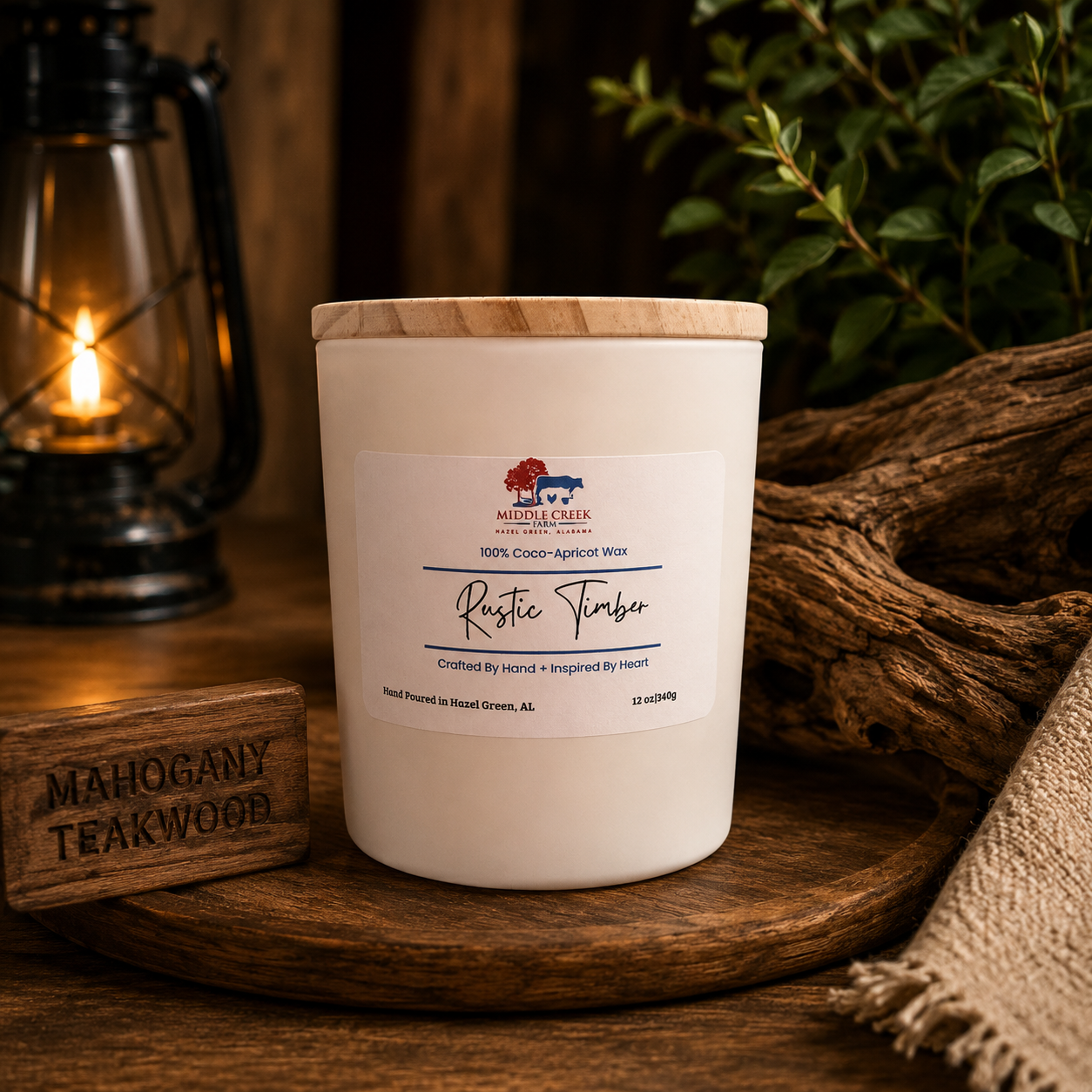 Rustic Timber Hand Poured Candle