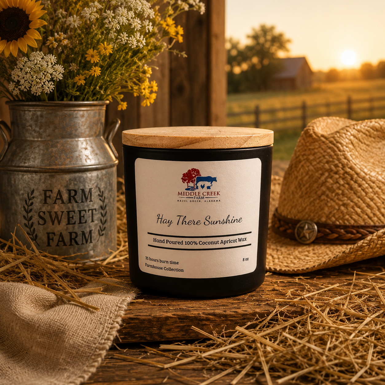 Hay There Sunshine Hand Poured Candle