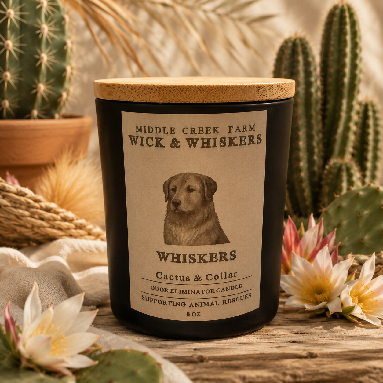 Cactus & Collar – Pet Odor Eliminator Candle