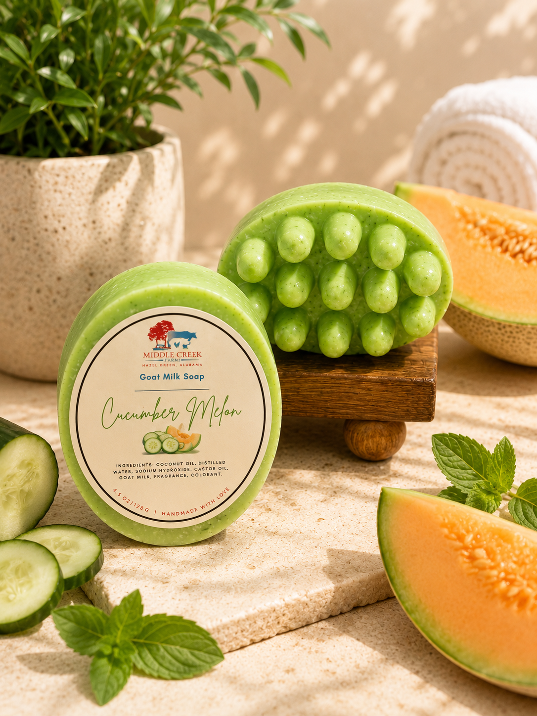 Cucumber Goat Milk Massage Bar