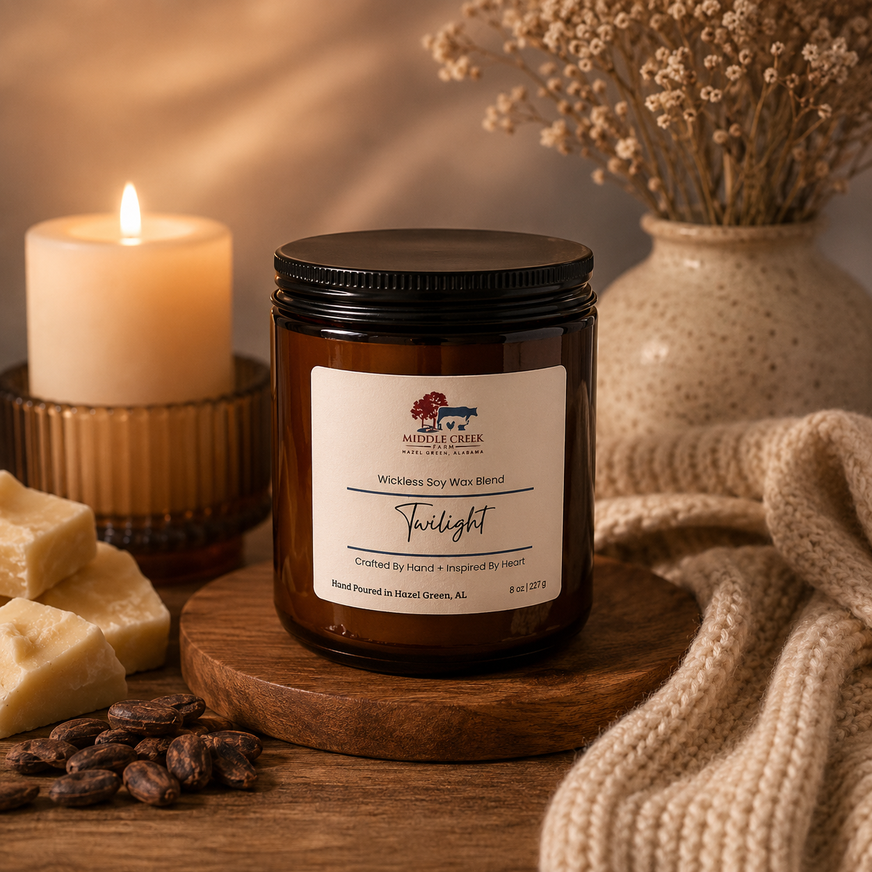 Twilight Hand Poured Wickless Candle