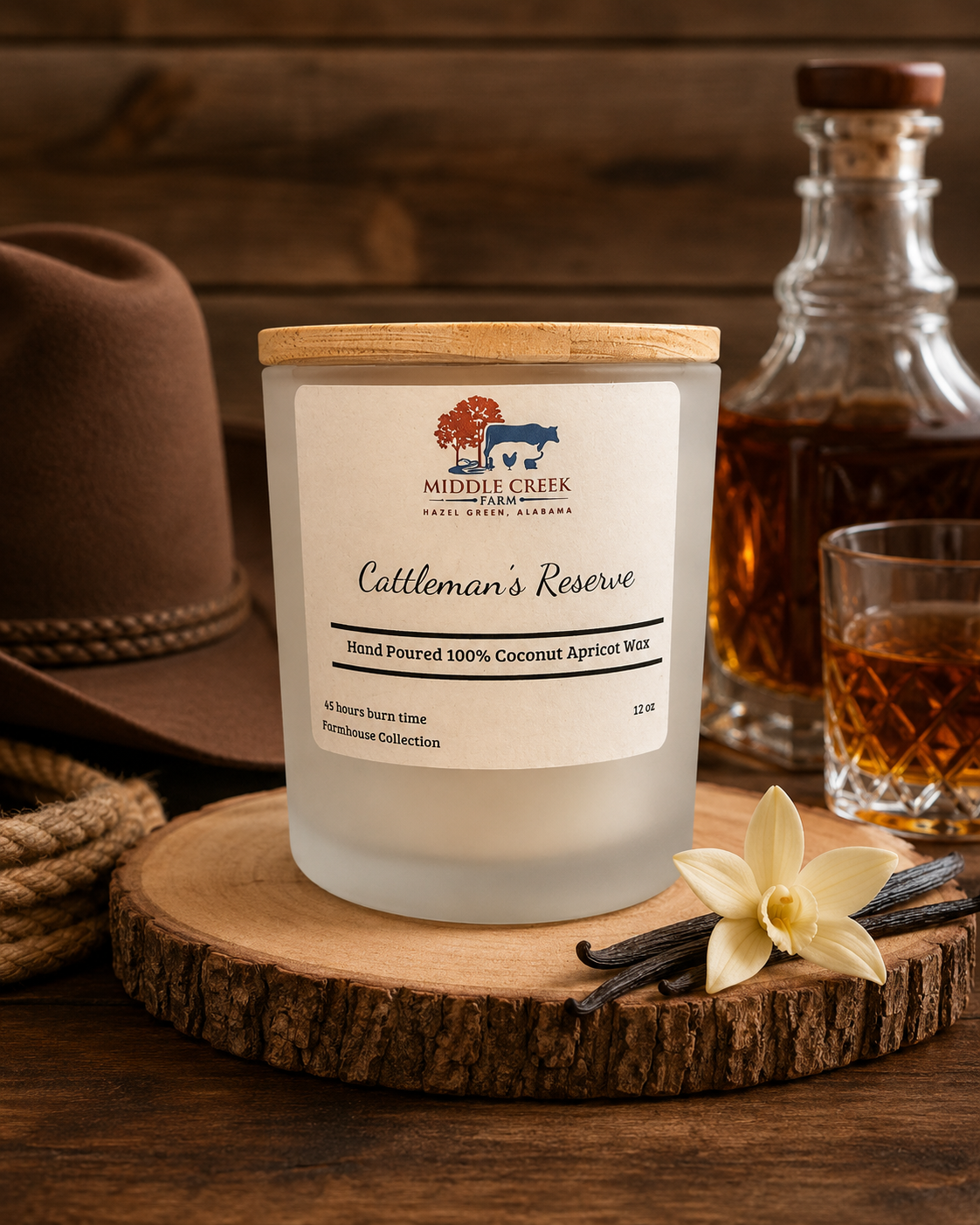 Cattleman’s Reserve Hand Poured Candle