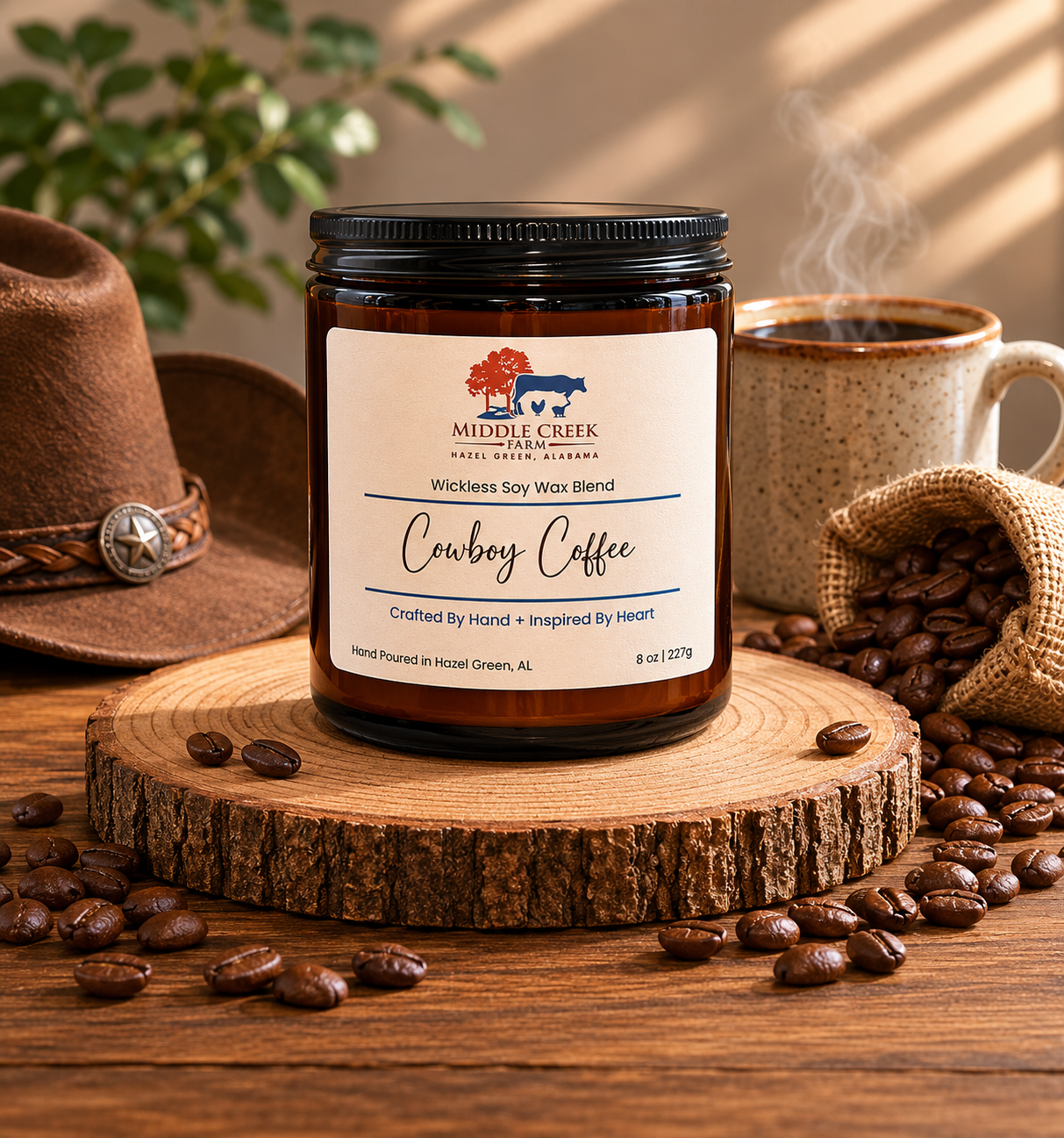 Cowboy Coffee Wickless Candle