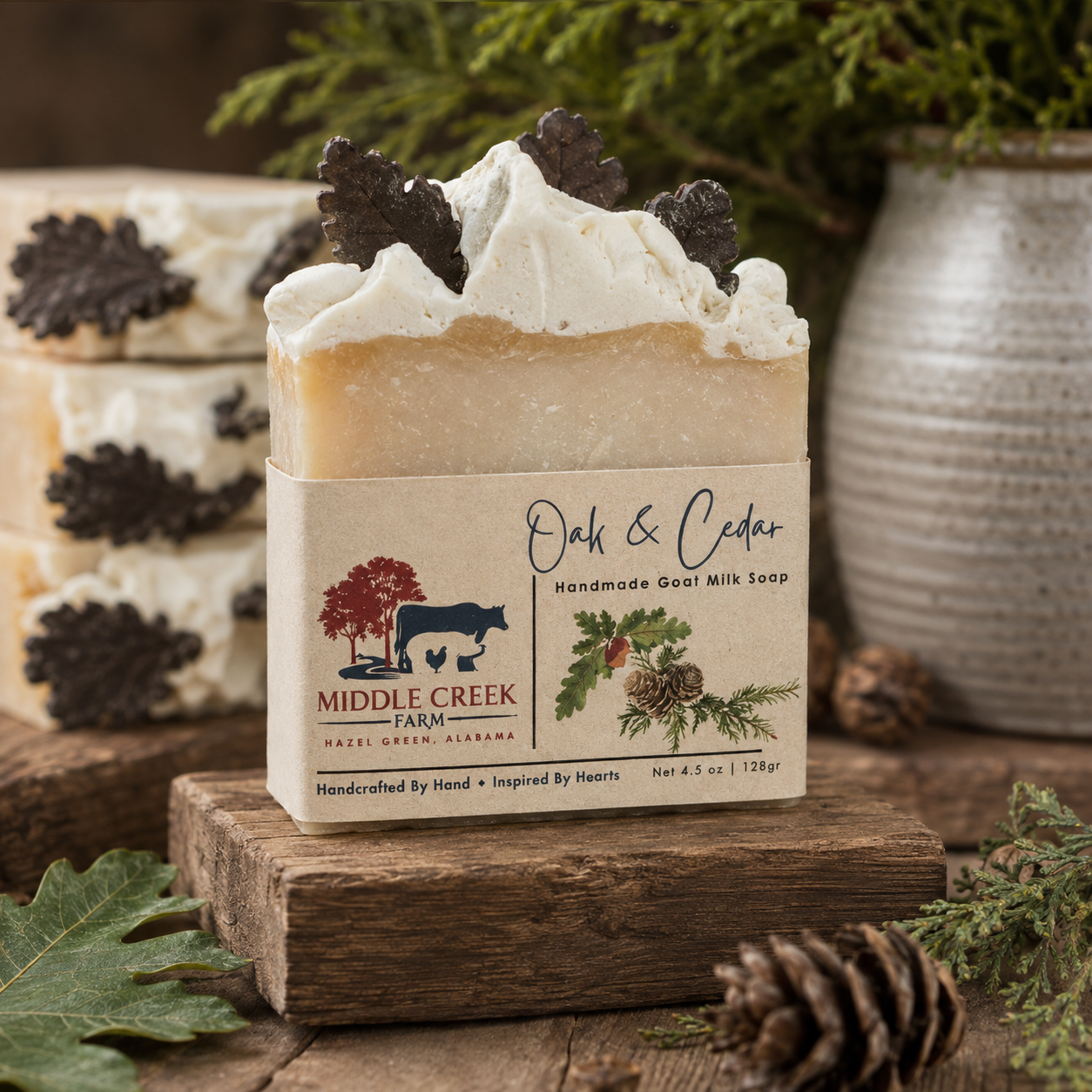 Oak & Cedar Goat Milk Soap