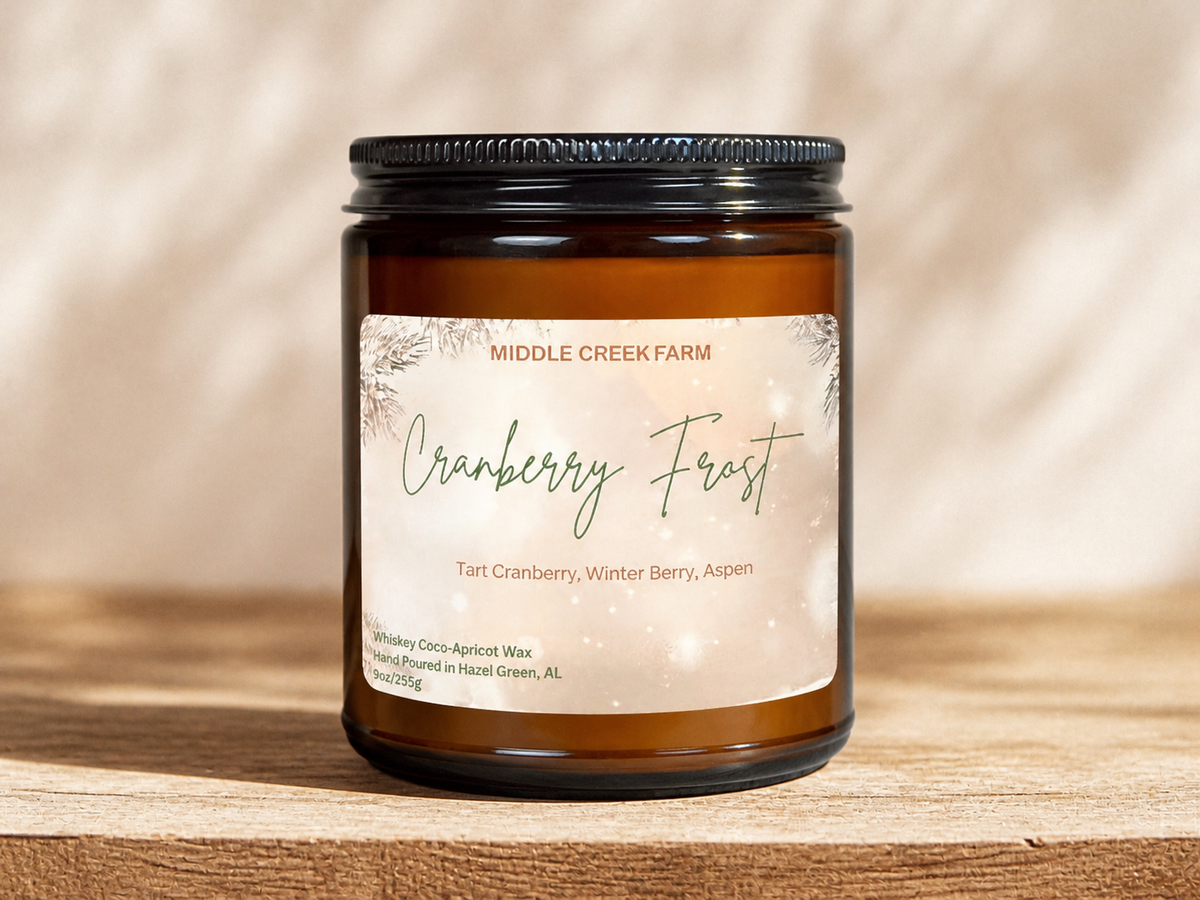 Cranberry Frost Wickless Candle