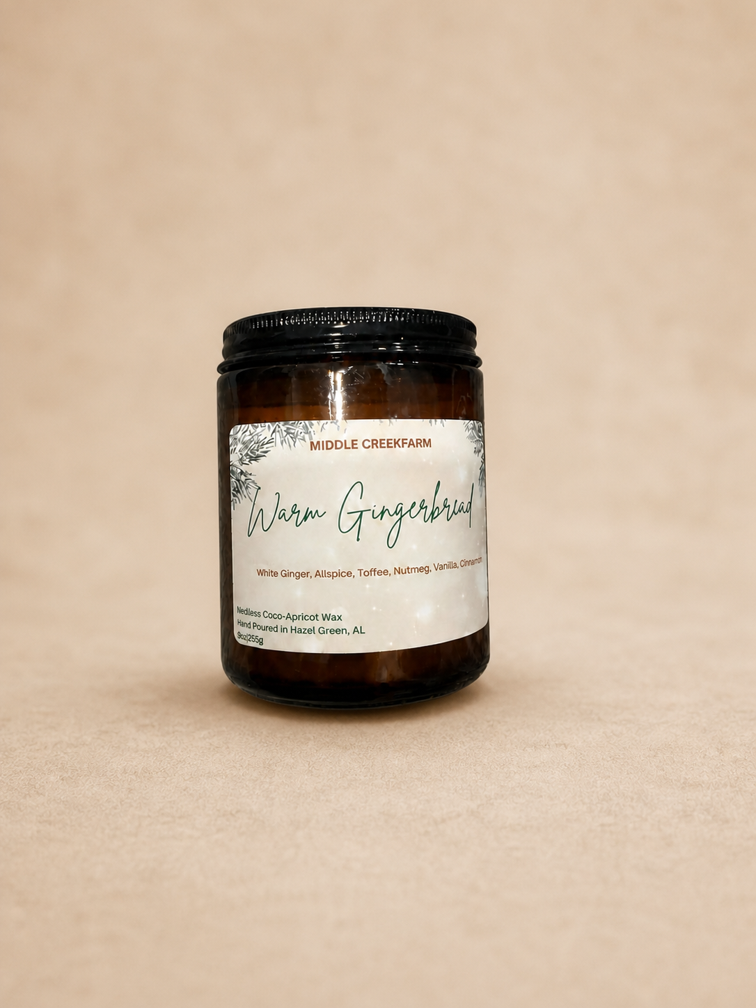 Warm Gingerbread Wickless Candle