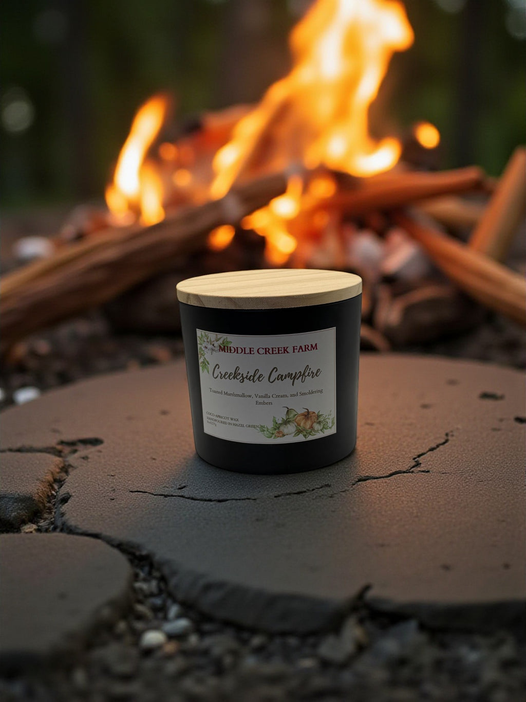 Creekside Campfire Hand Poured Candle