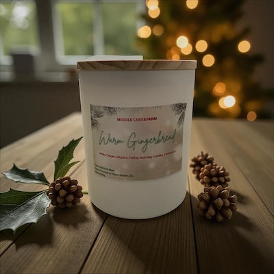Warm Gingerbread Hand Poured Candle