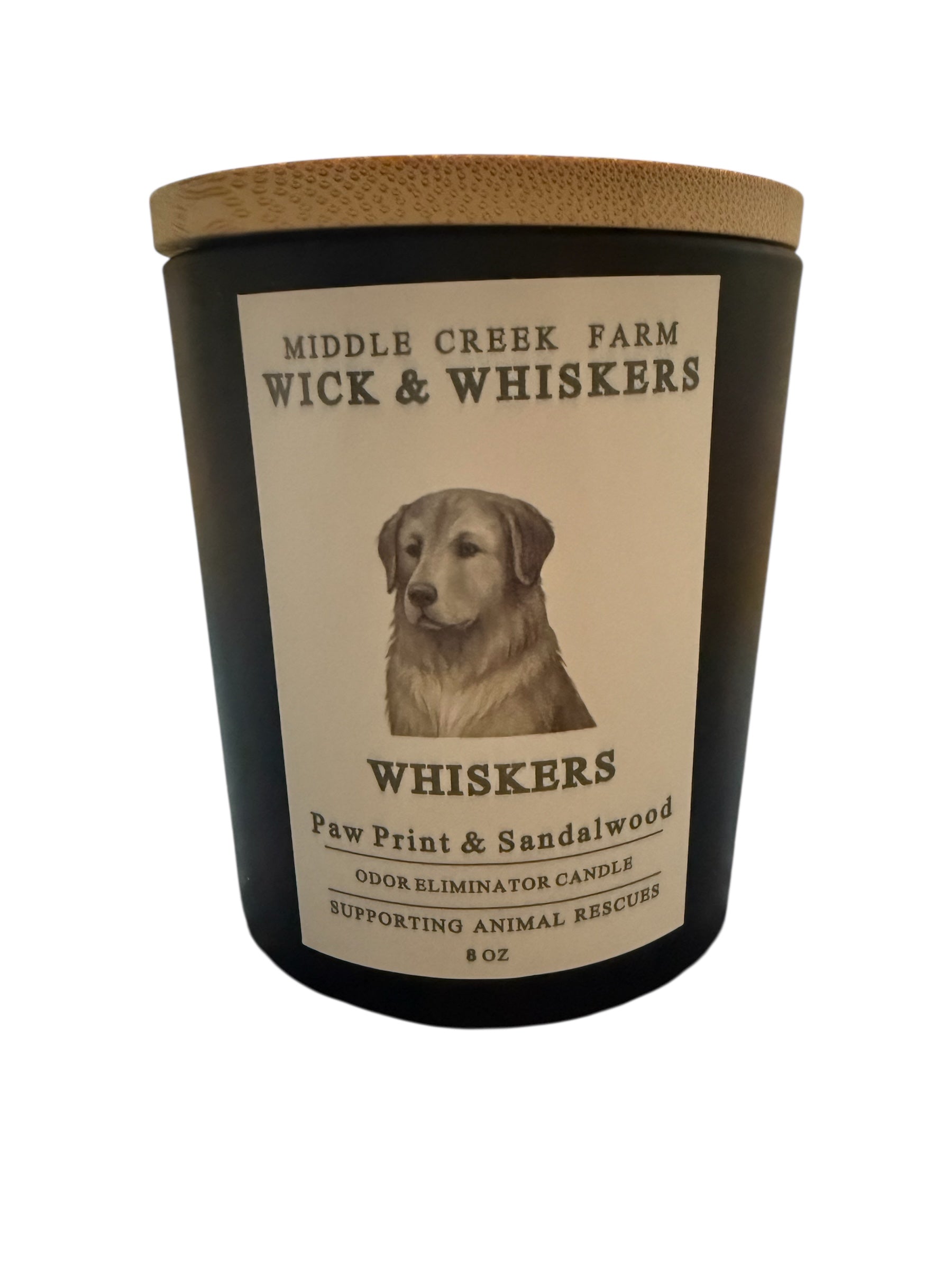 Paw Print & Sandalwood – Pet Odor Eliminator Candle